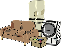 お引越しの不要品回収